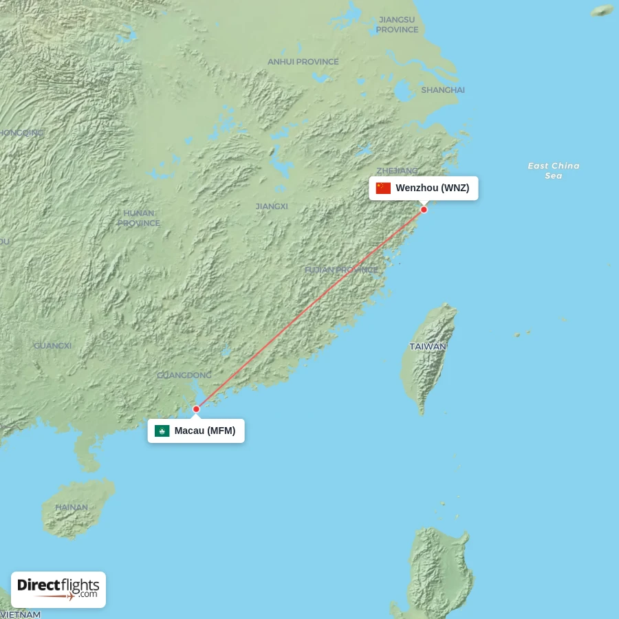 WNZ - MFM route map