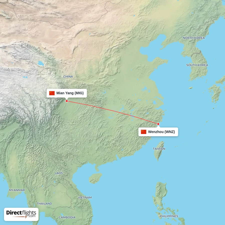 WNZ - MIG route map