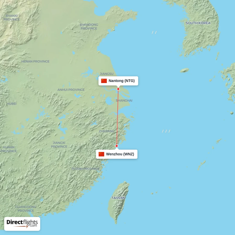 WNZ - NTG route map