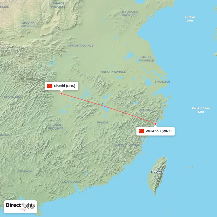 WNZ - SHS route map