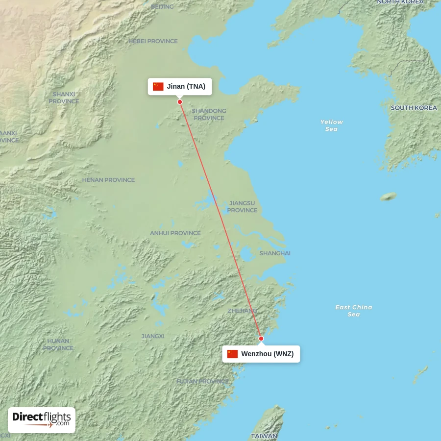 WNZ - TNA route map