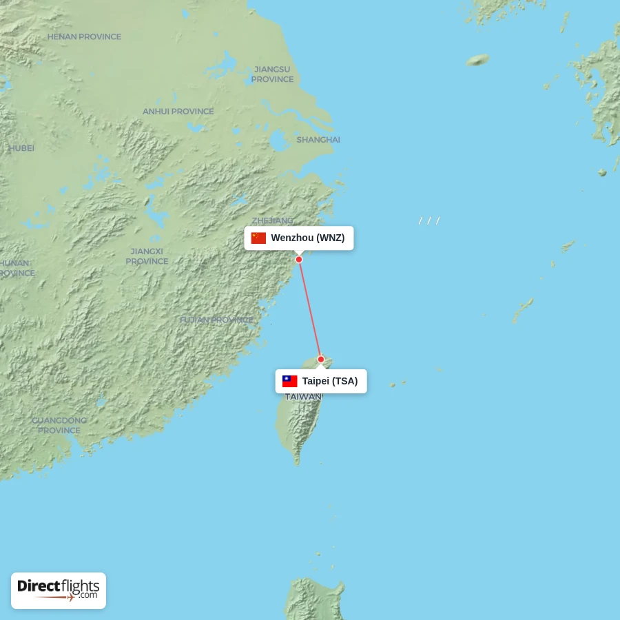 WNZ - TSA route map
