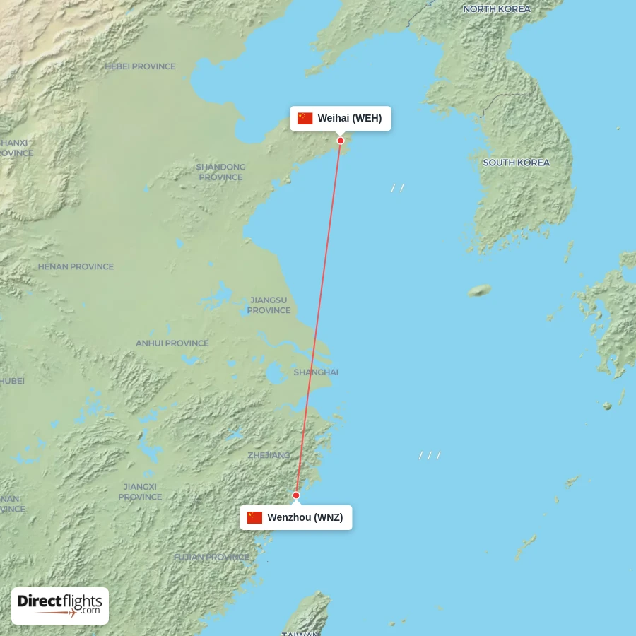 WNZ - WEH route map