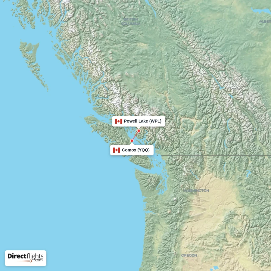 WPL - YQQ route map