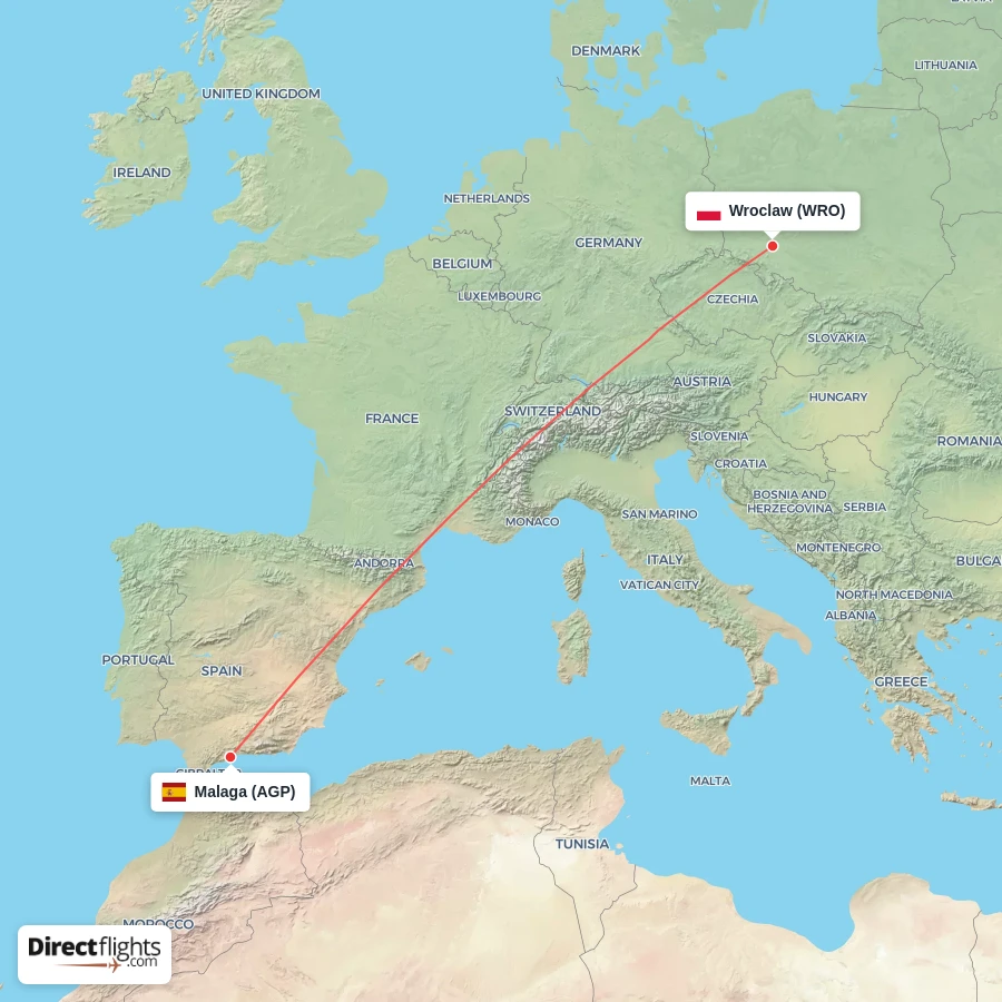 WRO - AGP route map