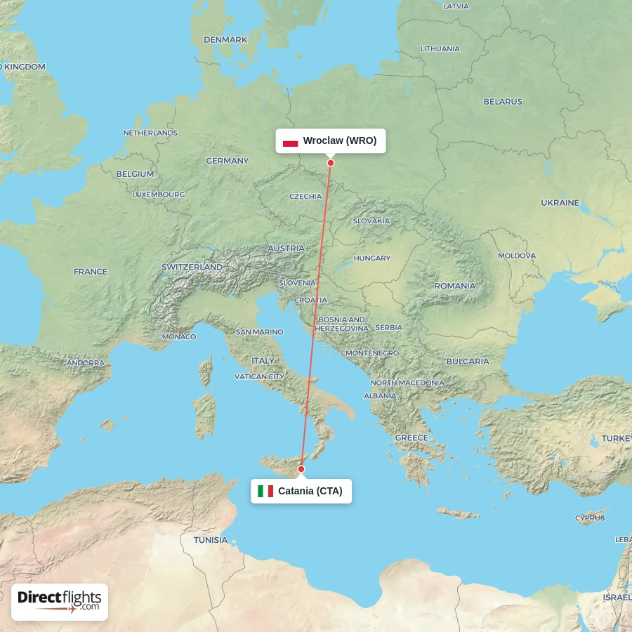 WRO - CTA route map
