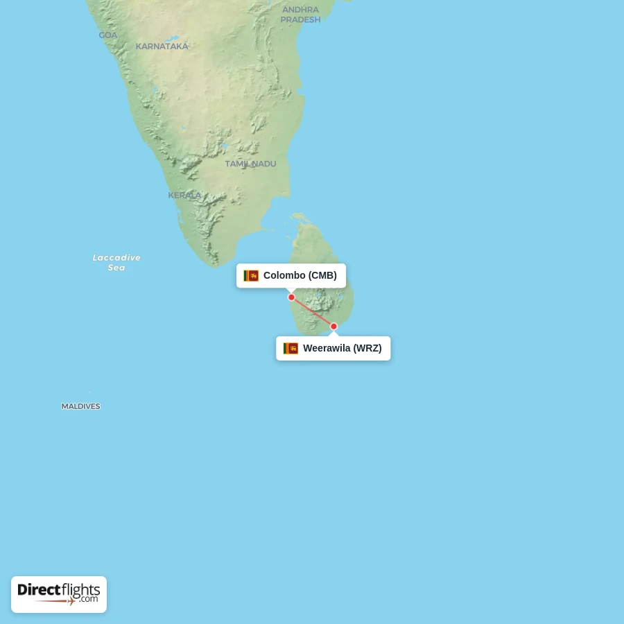 WRZ - CMB route map