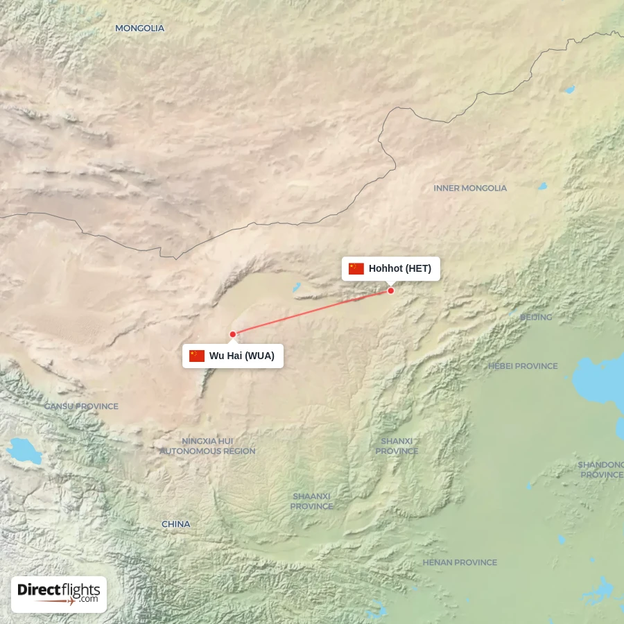WUA - HET route map