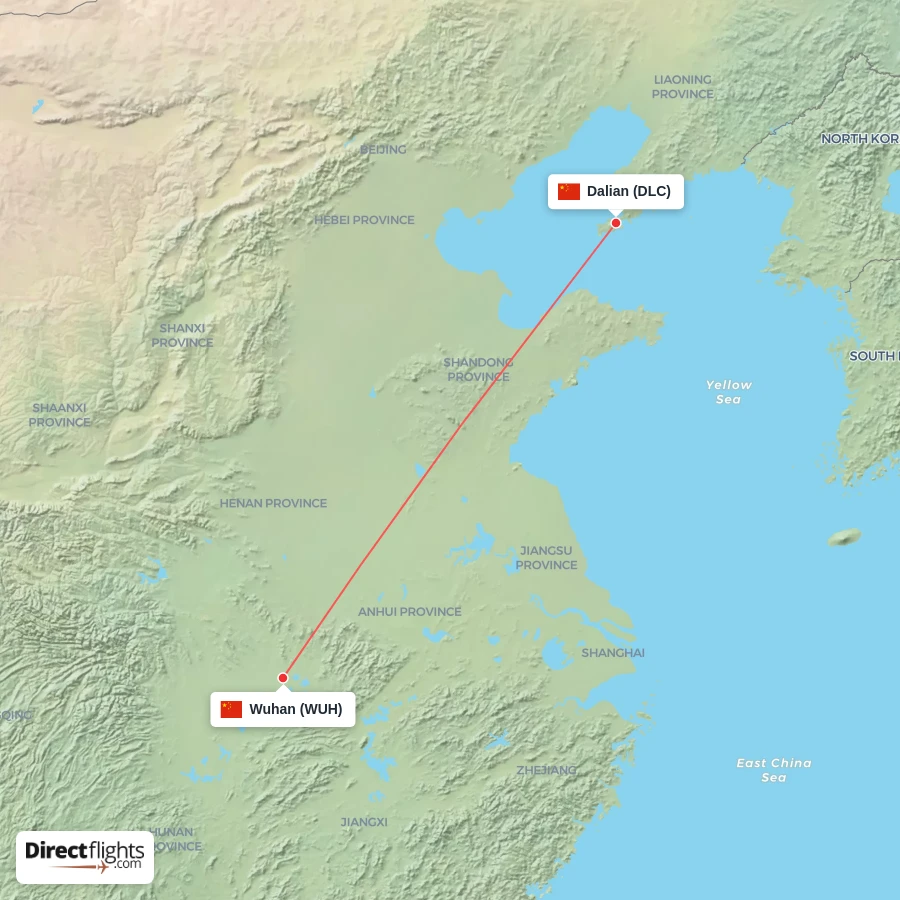 WUH - DLC route map