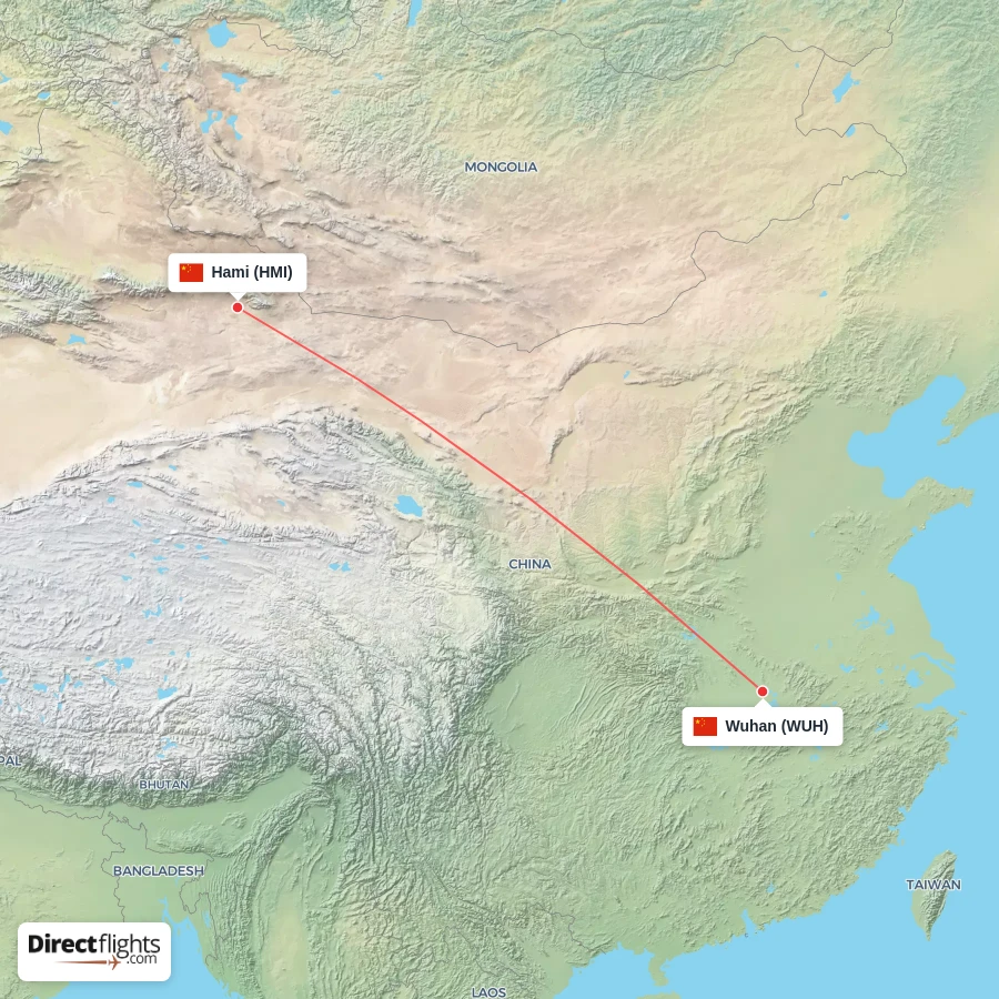 WUH - HMI route map