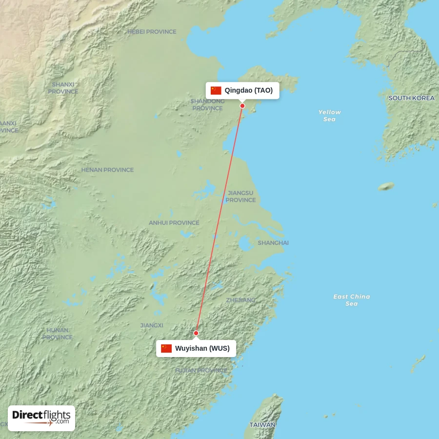 WUS - TAO route map