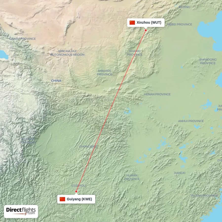 WUT - KWE route map