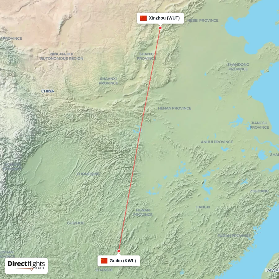 WUT - KWL route map