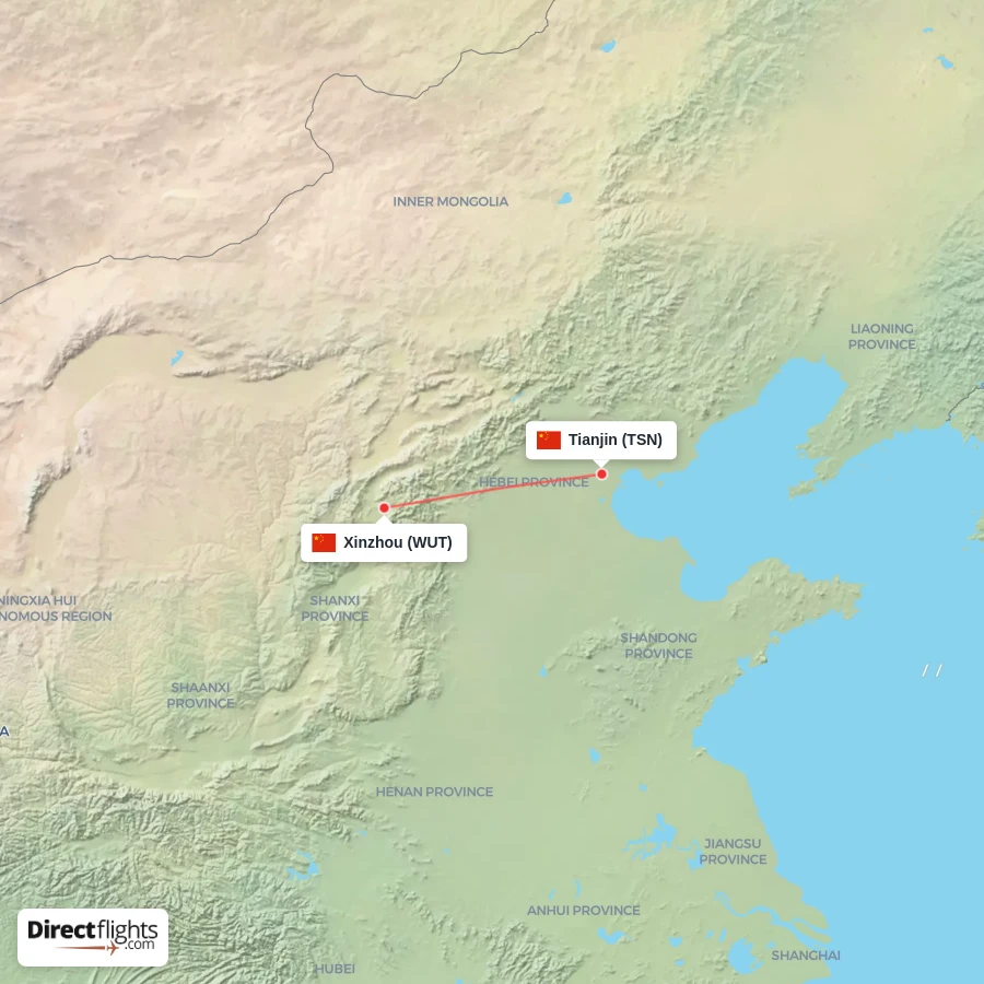 WUT - TSN route map