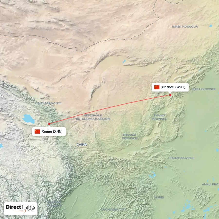 WUT - XNN route map