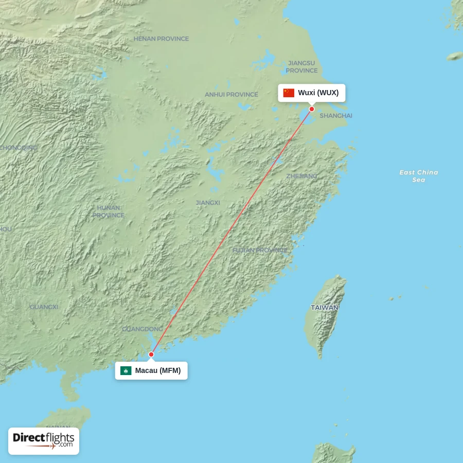 WUX - MFM route map