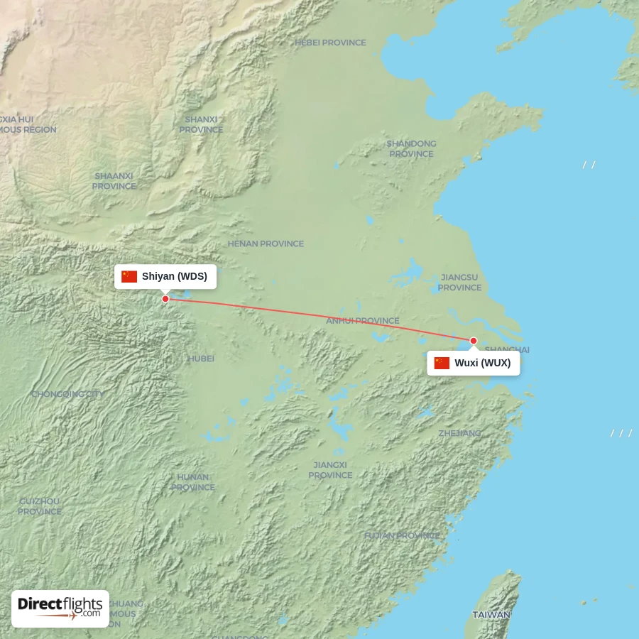 WUX - WDS route map