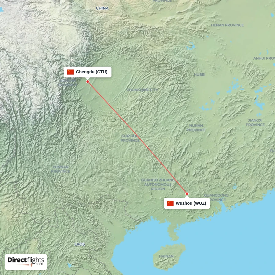 WUZ - CTU route map