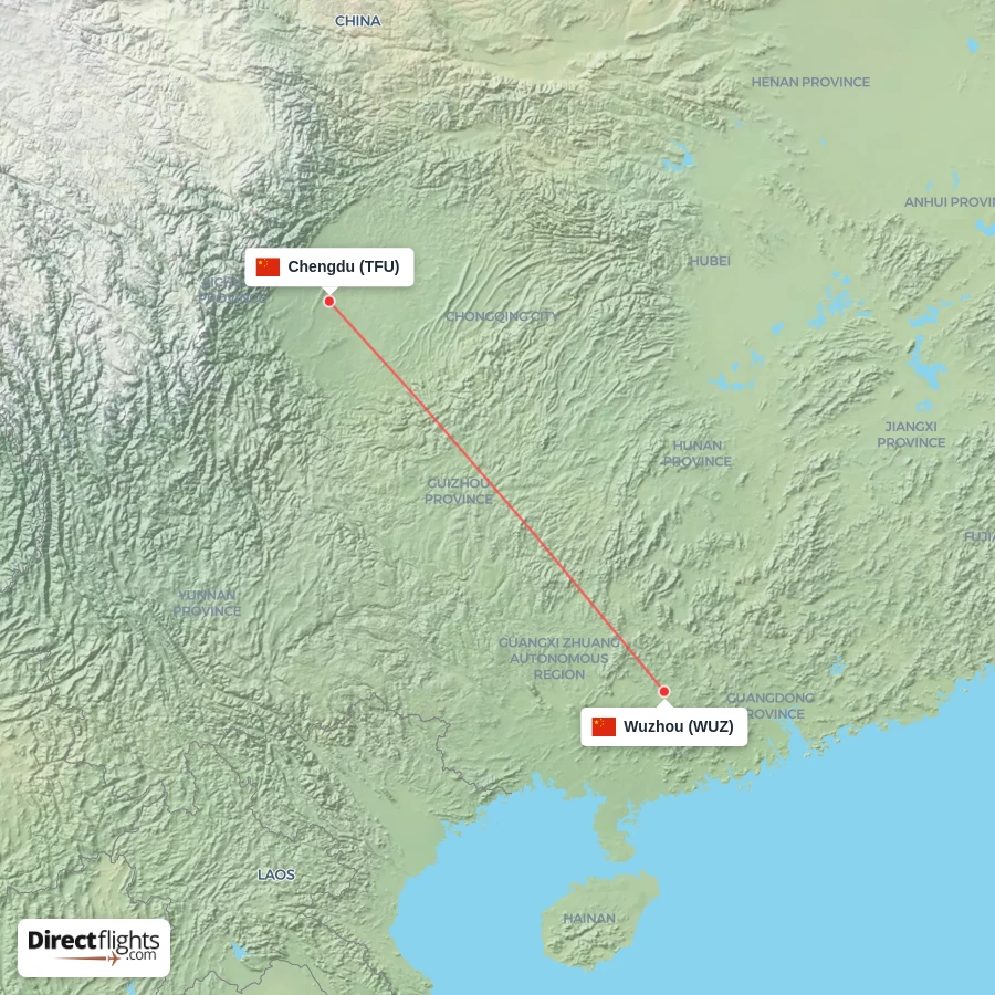 WUZ - TFU route map