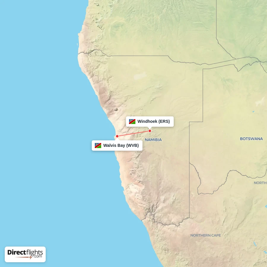 WVB - ERS route map