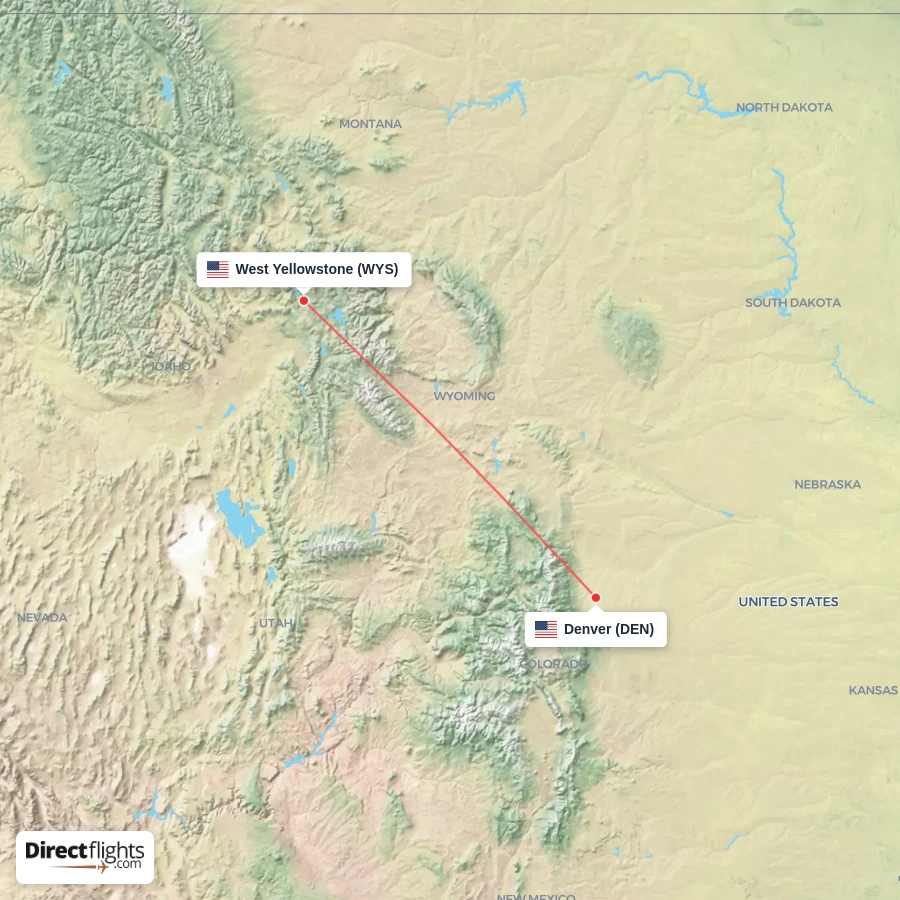 WYS - DEN route map
