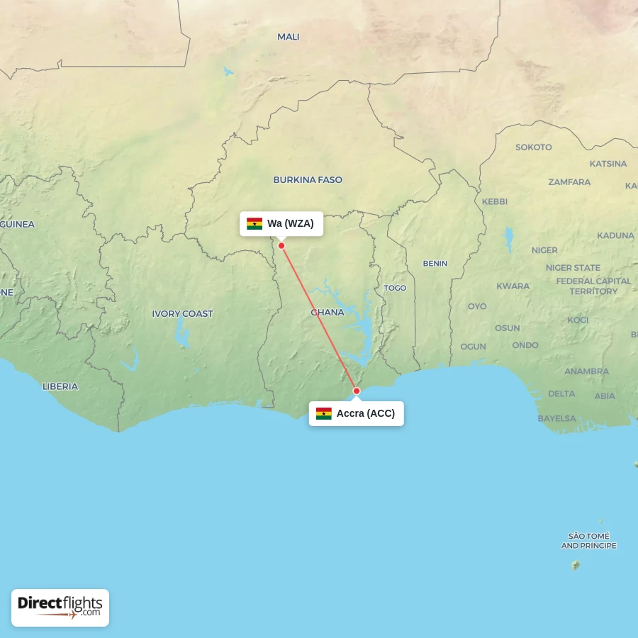 WZA - ACC route map