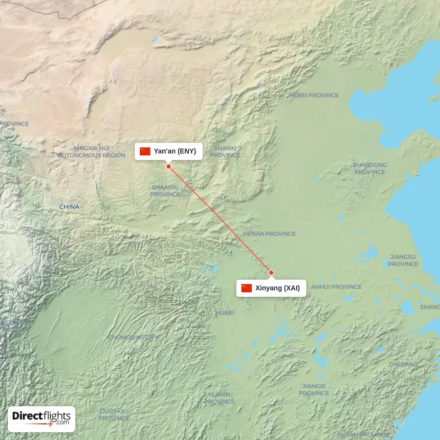 XAI - ENY route map