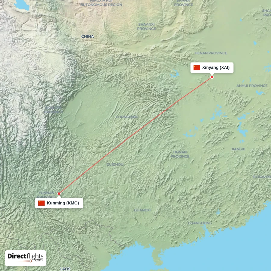 XAI - KMG route map