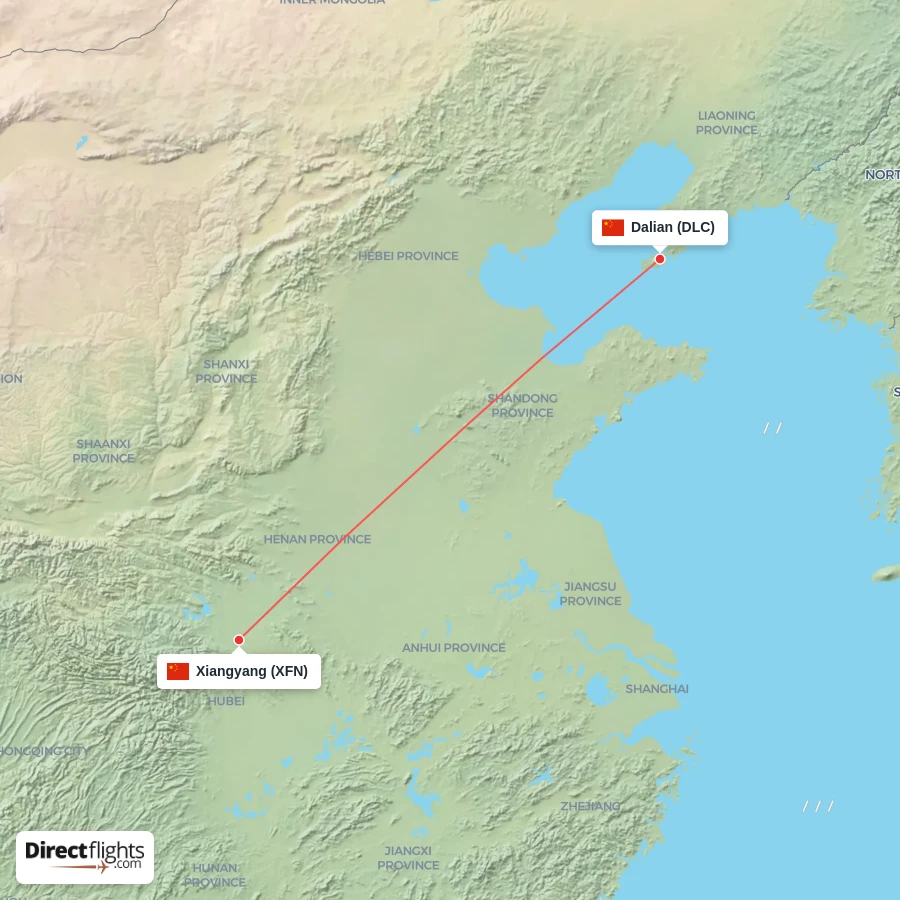 XFN - DLC route map