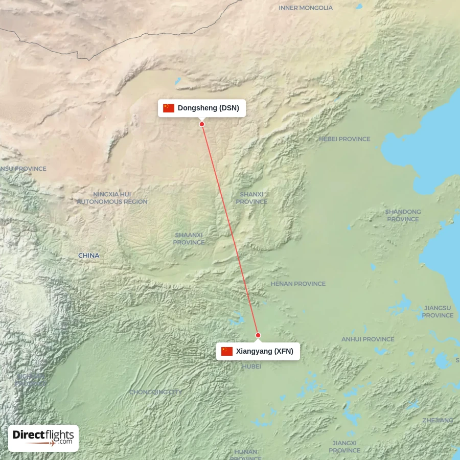 XFN - DSN route map
