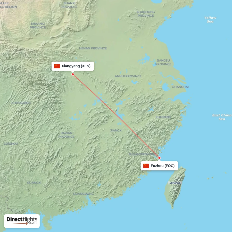 XFN - FOC route map