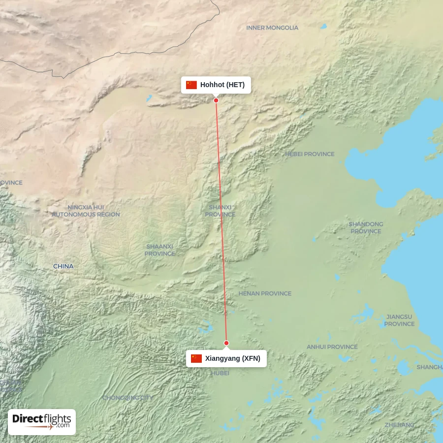 XFN - HET route map