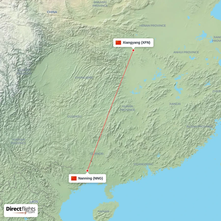 XFN - NNG route map
