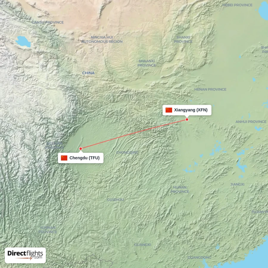 XFN - TFU route map
