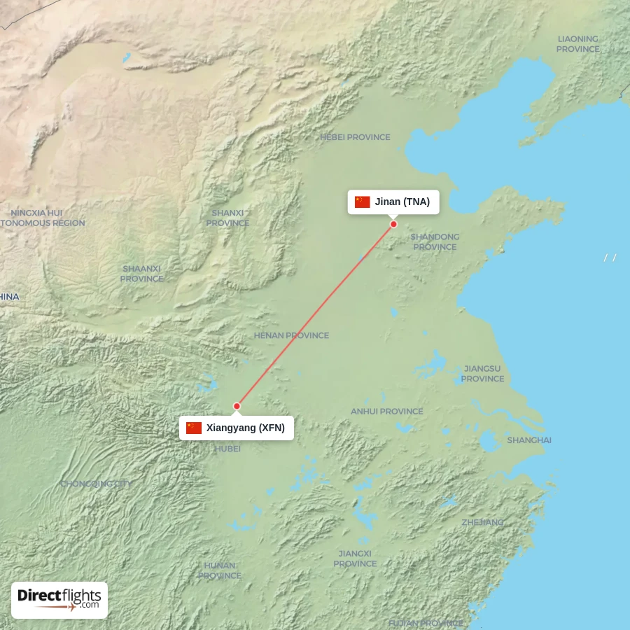XFN - TNA route map