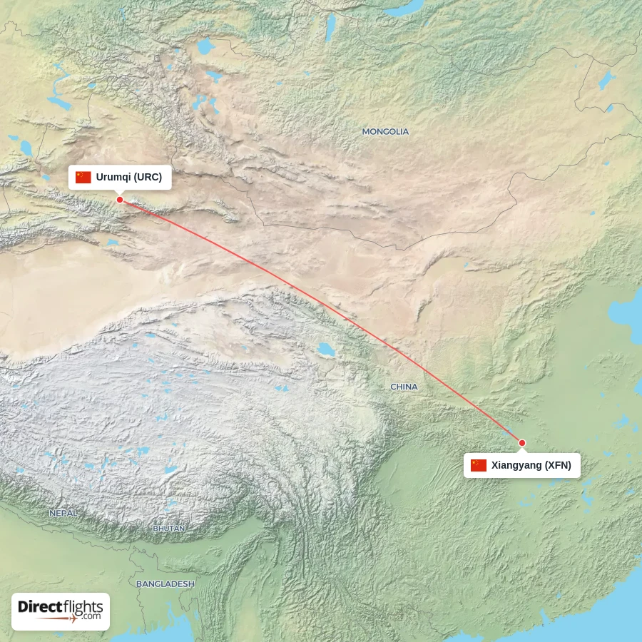 XFN - URC route map