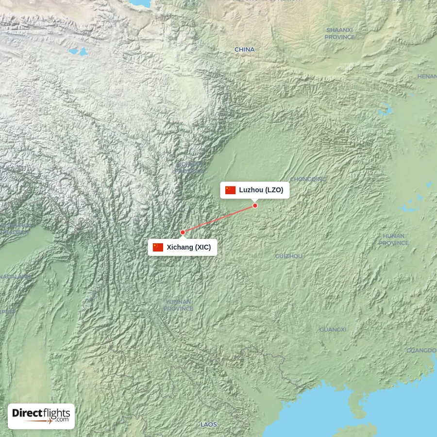 XIC - LZO route map