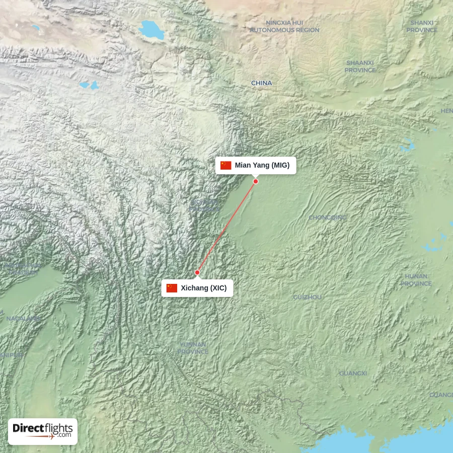 XIC - MIG route map