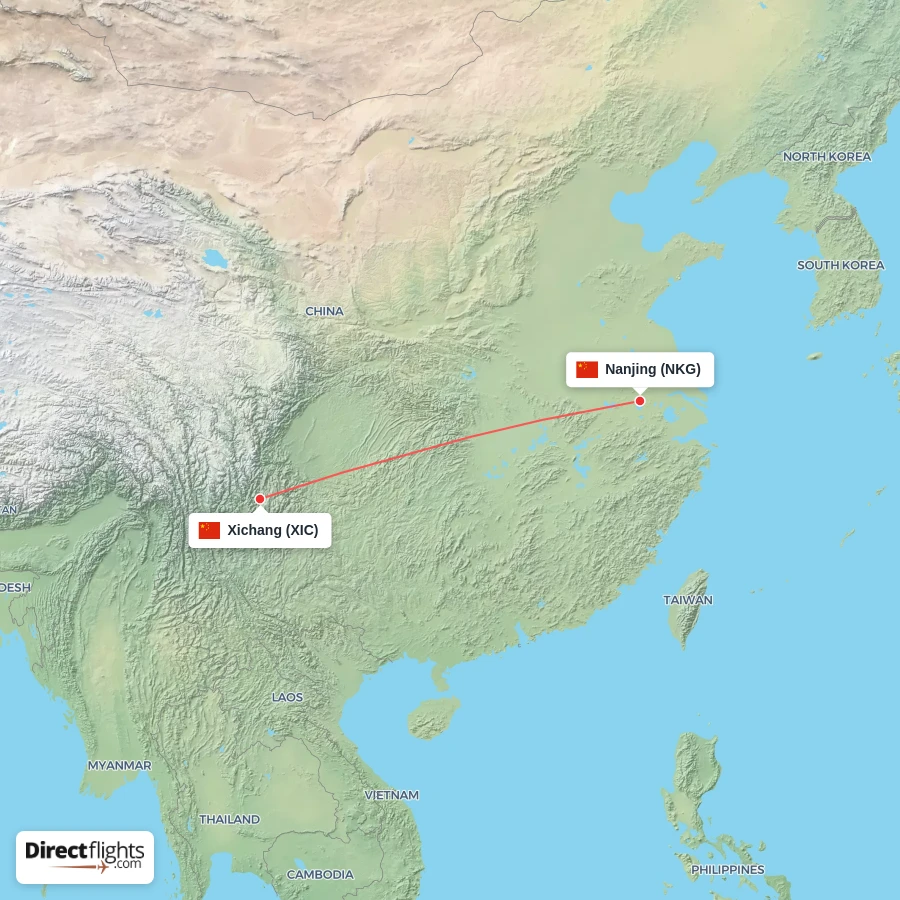 XIC - NKG route map