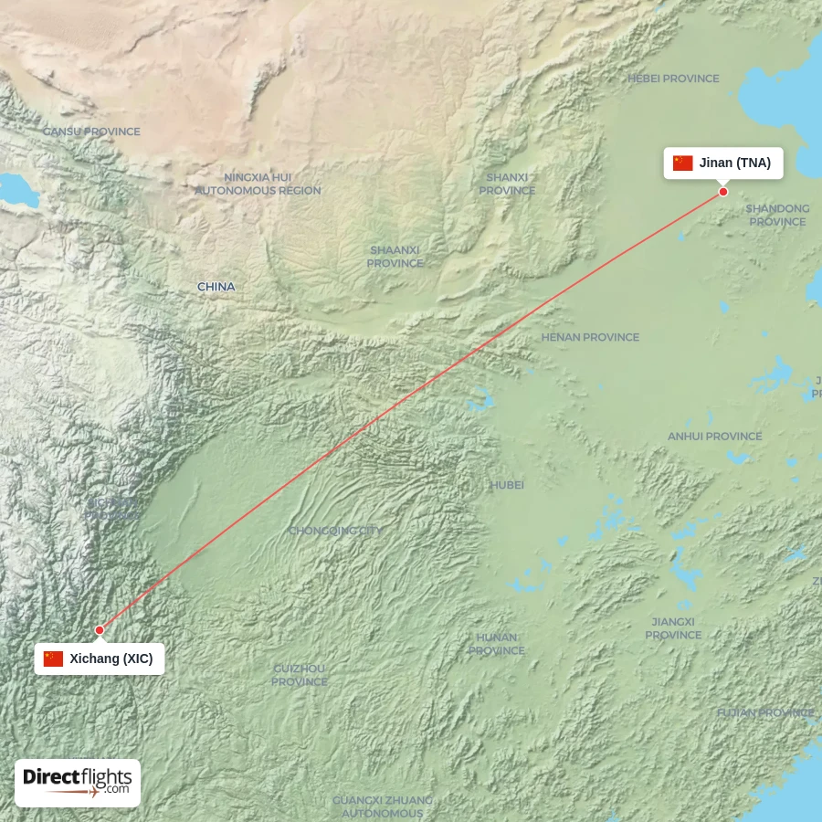 XIC - TNA route map