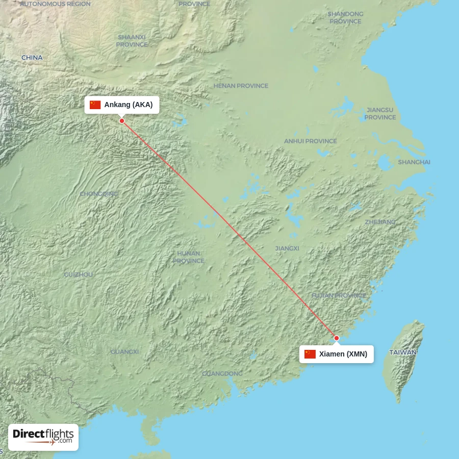 XMN - AKA route map