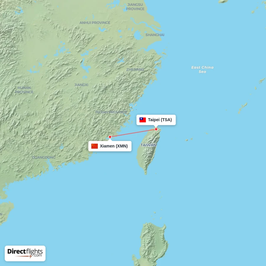 XMN - TSA route map