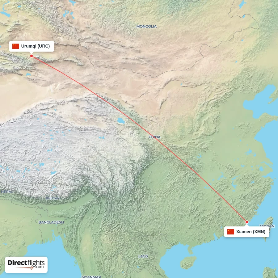 XMN - URC route map