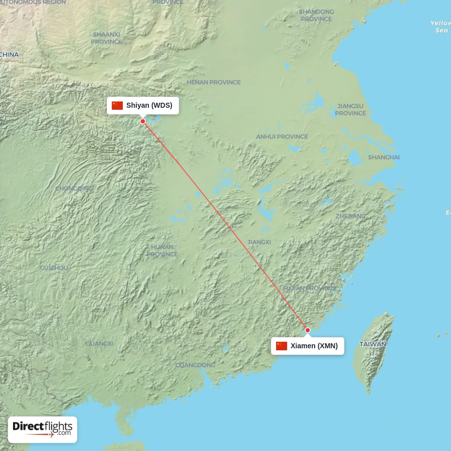 XMN - WDS route map
