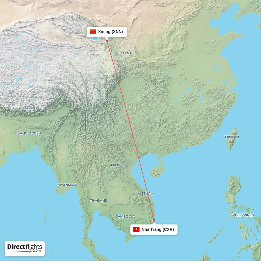XNN - CXR route map