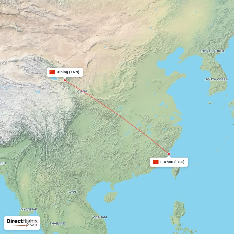 XNN - FOC route map