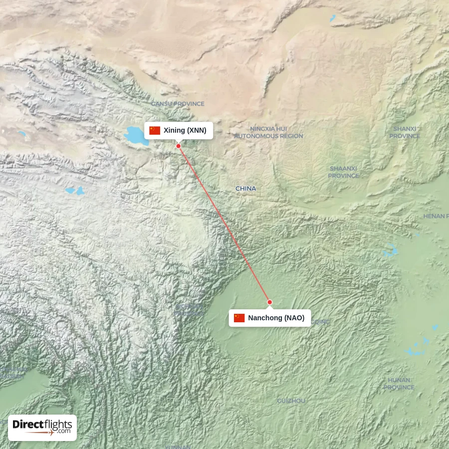 XNN - NAO route map