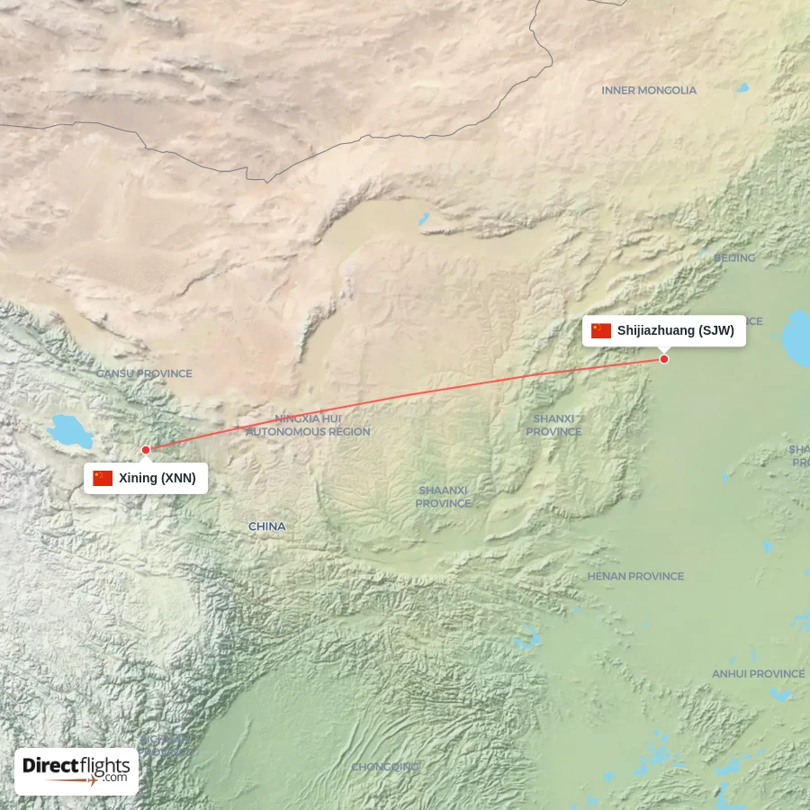 XNN - SJW route map