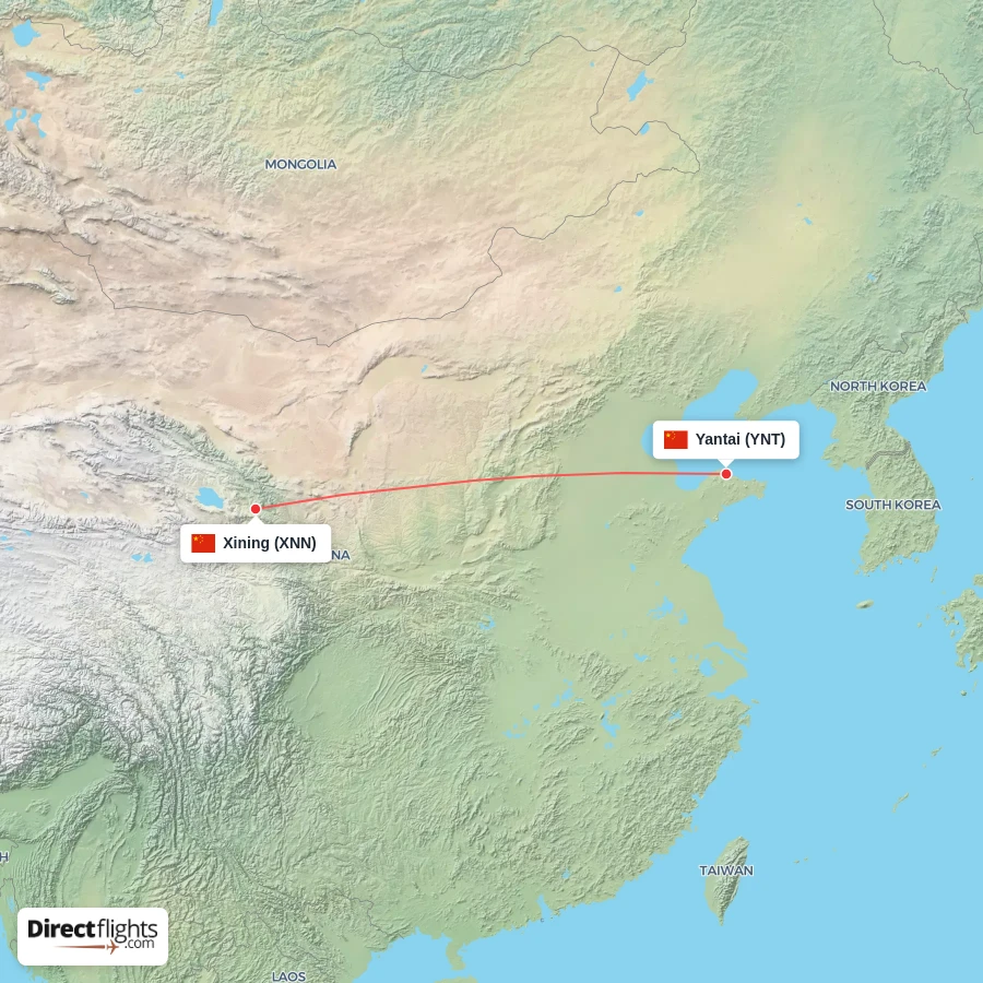 XNN - YNT route map