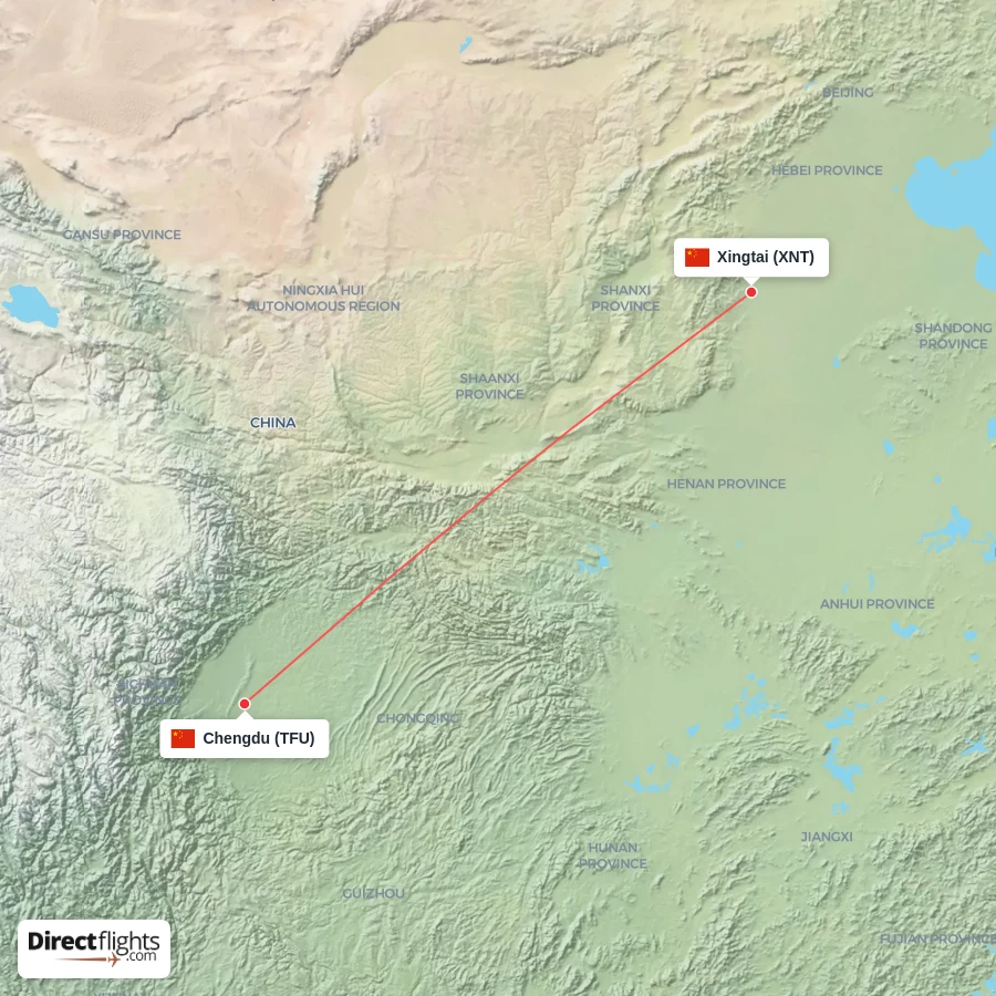 XNT - TFU route map